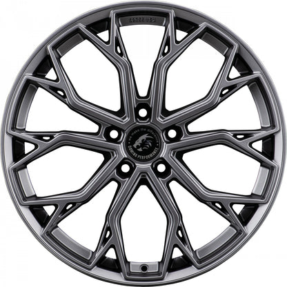 Damina Performance DM18 grey matt Alufelge 8.5x19 Zoll ET45 LK 5x112 ML66.6 – Bild 2