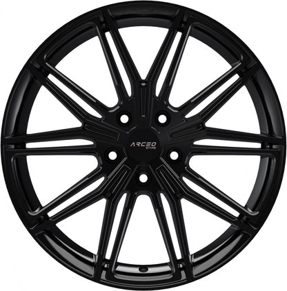 Arceo Wheels ASW05 glossy black 8x19 ET40 - LK5/108 ML73.1
