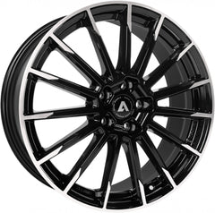 Akoni AK02 black polished Alufelge 7.5x18 Zoll ET51 LK 5x112 ML57.1