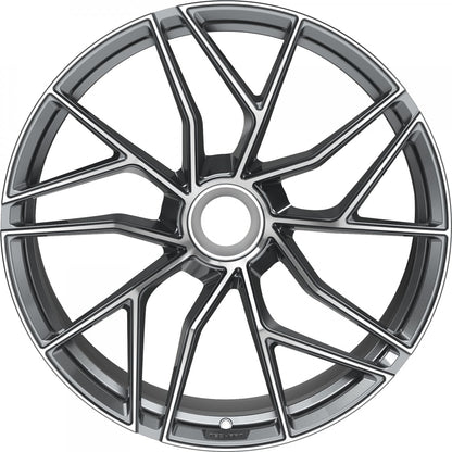 Proline Techart Formula VII Race grey polished Alufelge 12x21 Zoll ET42 LK 1x1 ML84 – Bild 2