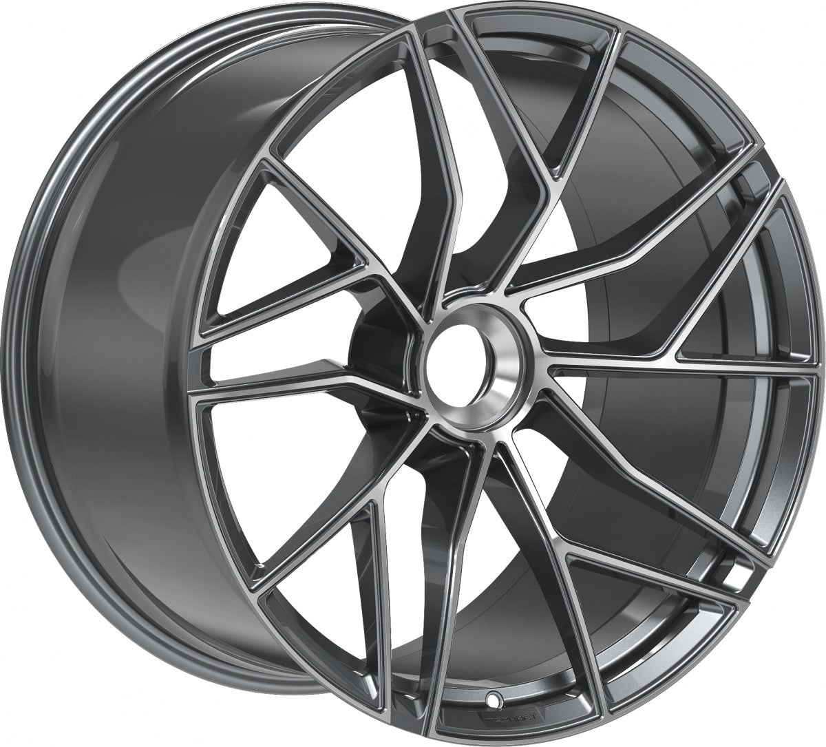 Proline Techart Formula VII Race grey polished Alufelge 12x21 Zoll ET42 LK 1x1 ML84 – Bild 3