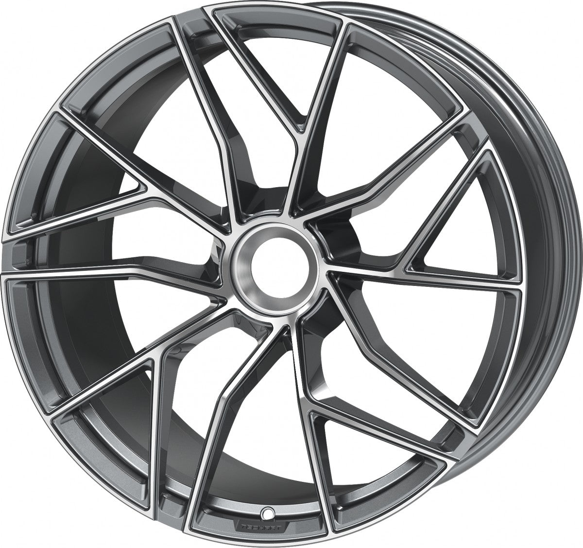 Proline Techart Formula VII Race grey polished Alufelge 12x21 Zoll ET42 LK 1x1 ML84 – Bild 7