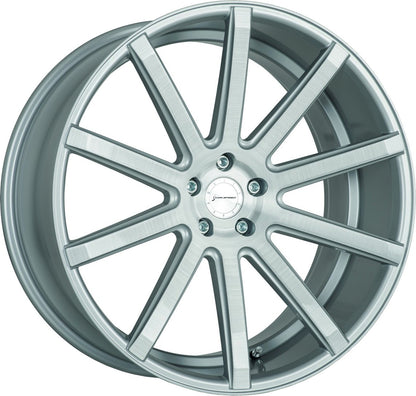 Corspeed Deville silver-brushed-surface Alufelge 10.5x20 Zoll ET35 LK 5x112 ML73.1