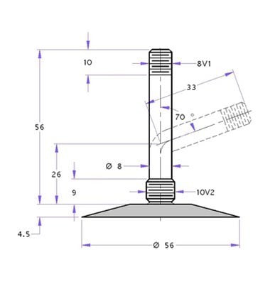 Diverse Hersteller Schlauch 33349060 8 Zoll