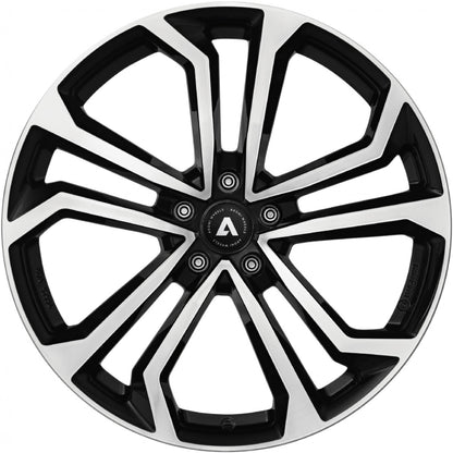 Akoni AK04 black polished Alufelge 7x17 Zoll ET40 LK 5x112 ML57.1 – Bild 2