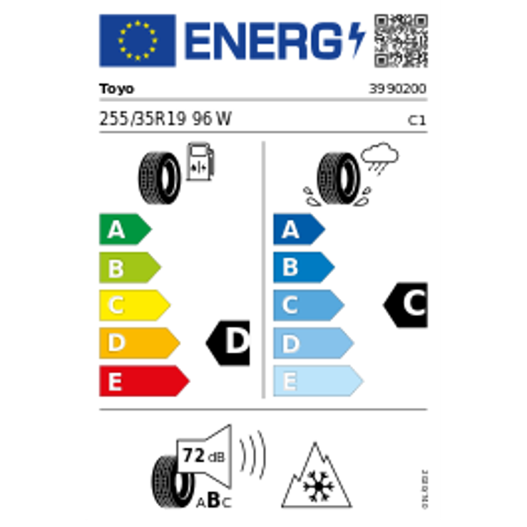 Toyo Snowprox S 954 3PMSF 255/35 R19 96W – Bild 3