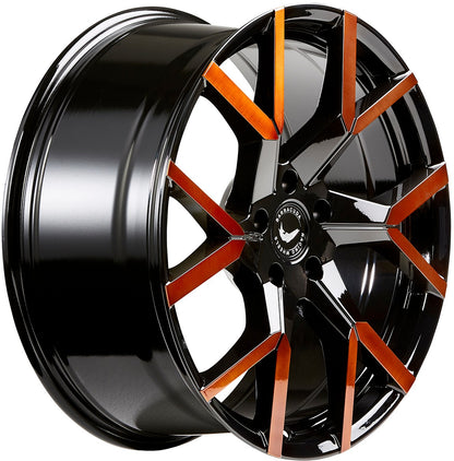 Barracuda Tzunamee EVO black gloss flashcopper Alufelge 8x18 Zoll ET33 LK 5x112 ML73.1 – Bild 3