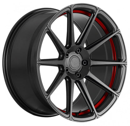 Barracuda Project 2.0 mattgunmetal / Undercut Color Trim rot Alufelge 10.5x20 Zoll ET45 LK 5x112 ML73.1 – Bild 3