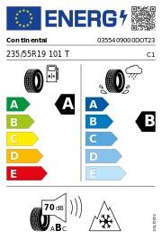 Continental AllSeasonContact 2 Elect CS DOT23 3PMSF 235/55 R19 101T DOT DOT23 – EU-Reifenlabel
