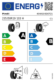 Pirelli Scorpion All Season SF2 (Vol) Elect XL 3PMSF DOT21 235/50 R19 103H DOT DOT21 – EU-Reifenlabel