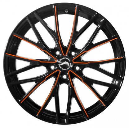 Barracuda Project 3.0 black gloss flashorange Alufelge 8.5x20 Zoll ET38 LK 5x112 ML73.1 – Bild 2