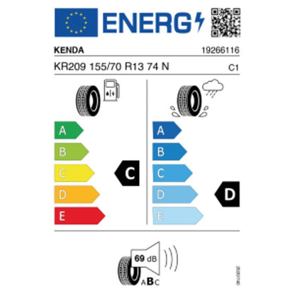 Kenda KR209 Kargotrail 3G Anhänger 155/70 R13 74N – Bild 2