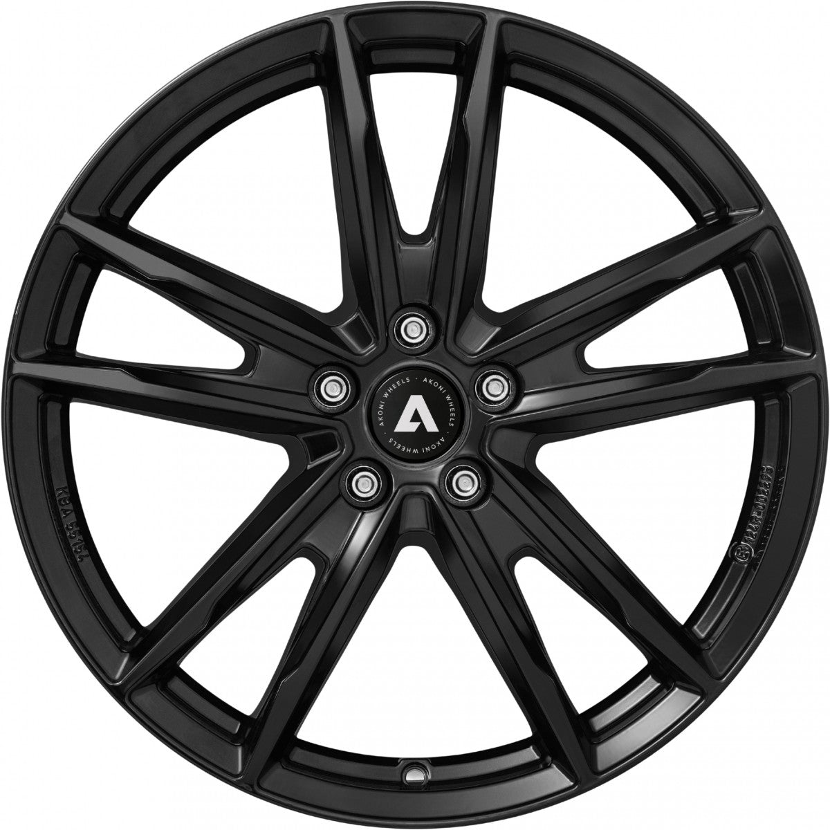 Akoni AK08 black Alufelge 7.5x18 Zoll ET50 LK 5x112 ML66.6 – Bild 2