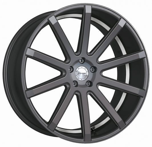 Corspeed Deville gunmetal / Undercut Color Trim weiss Alufelge 10.5x21 Zoll ET25 LK 5x112 ML73.1