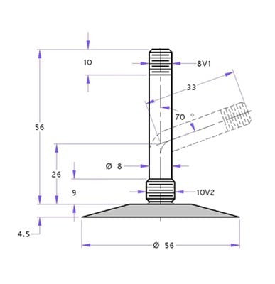 Kabat Schlauch DET078 10 Zoll Metallventil