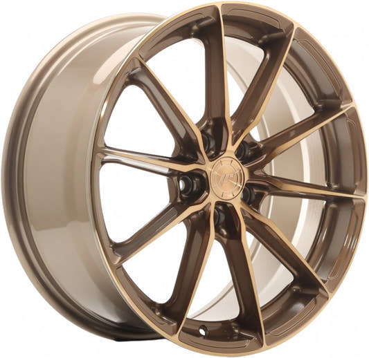 Japan Racing Wheels JR37 platinum bronze Alufelge 8x17 Zoll ET40 LK 4x100 ML67.1