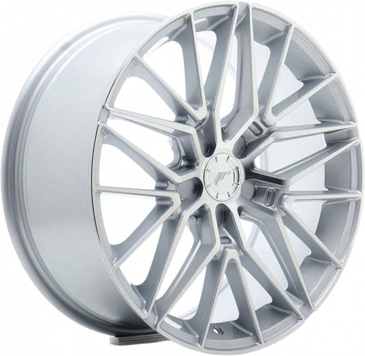 Japan Racing Wheels JR38 silver machined Alufelge 8x18 Zoll ET40 LK 5x108 ML72.6