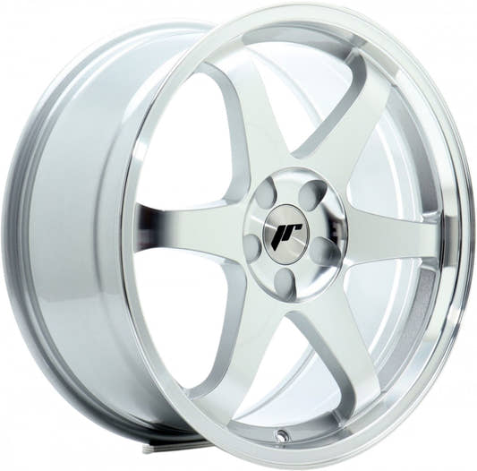 Japan Racing Wheels JR3 silver machined Alufelge 8x18 Zoll ET40 LK 5x114.3 ML72.6