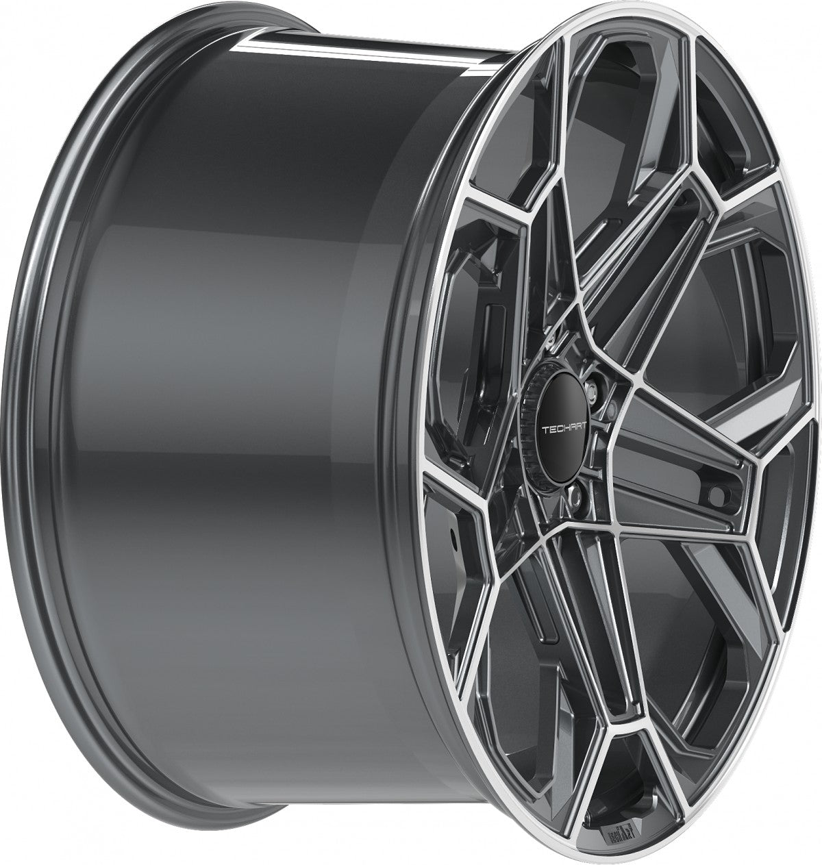 Proline Techart Daytona II grey polished Alufelge 11.5x22 Zoll ET58 LK 5x130 ML71.5 – Bild 5