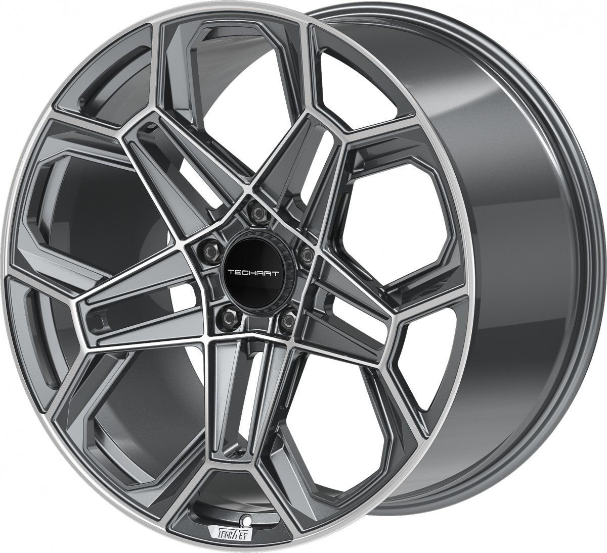 Proline Techart Daytona II grey polished Alufelge 11.5x22 Zoll ET58 LK 5x130 ML71.5 – Bild 8