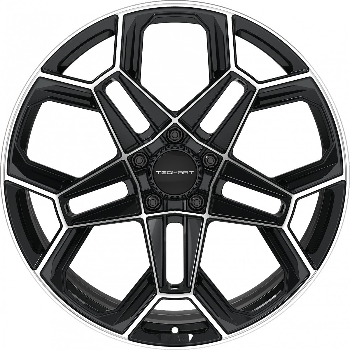 Proline Techart Daytona II black polished Alufelge 11.5x21 Zoll ET62 LK 5x130 ML71.5 – Bild 2