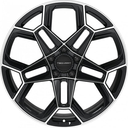 Proline Techart Daytona II black polished Alufelge 11.5x21 Zoll ET62 LK 5x130 ML71.5 – Bild 2