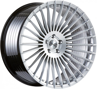 Corspeed Atmos silver Alufelge 9.5x22 Zoll ET37 LK 5x108 ML73.1