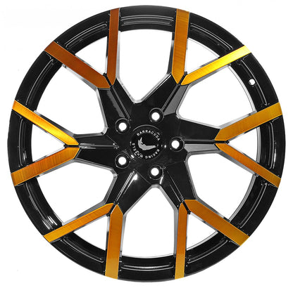 Barracuda Tzunamee EVO black gloss flashgold Alufelge 8.5x19 Zoll ET35 LK 5x108 ML73.1 – Bild 2