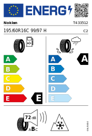 Nokian Seasonproof C1 Elect 3PMSF 195/60 R16 99/97H