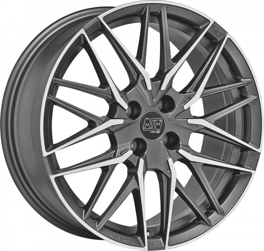 MSW 50/4 gun metal poliert Alufelge 7x17 Zoll ET42 LK 4x100 ML63.3