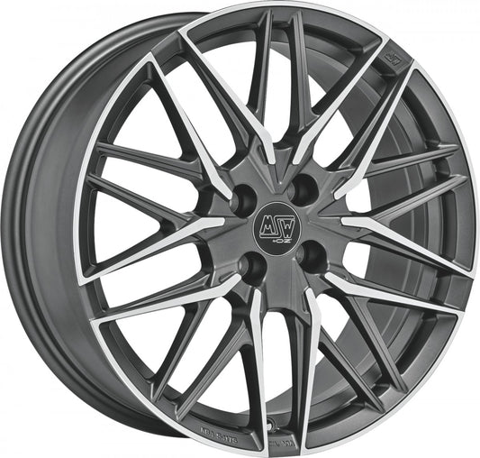 MSW 50/4 gun metal poliert Alufelge 7x17 Zoll ET42 LK 4x100 ML63.3