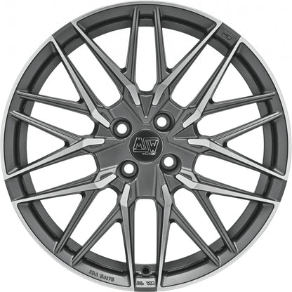 MSW 50/4 gun metal poliert Alufelge 7x17 Zoll ET42 LK 4x100 ML63.3 – Bild 2