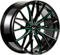 Barracuda Project 3.0 black gloss flashgreen Alufelge 10x20 Zoll ET43 LK 5x112 ML73.1
