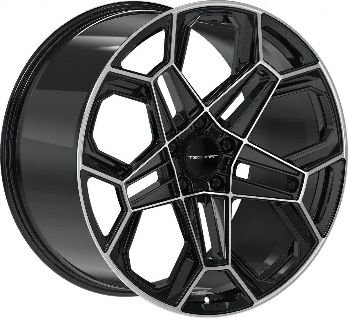 Proline Techart Daytona II black polished Alufelge 12x22 Zoll ET70 LK 5x130 ML71.5 – Bild 3