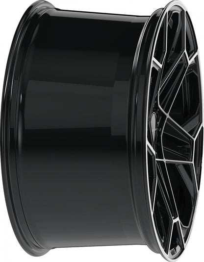 Proline Techart Daytona II black polished Alufelge 12x22 Zoll ET70 LK 5x130 ML71.5 – Bild 6