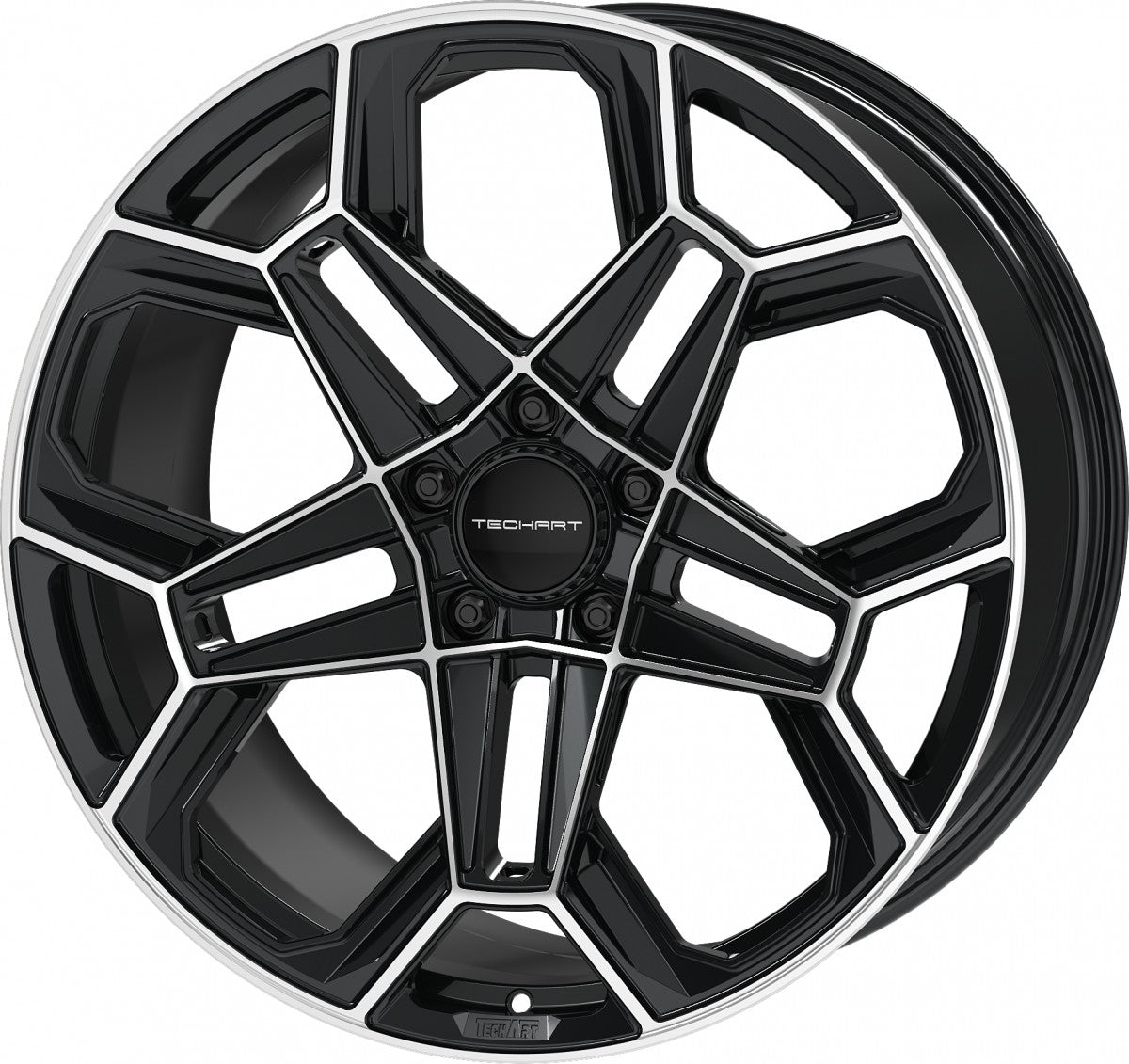 Proline Techart Daytona II black polished Alufelge 12x22 Zoll ET70 LK 5x130 ML71.5 – Bild 7