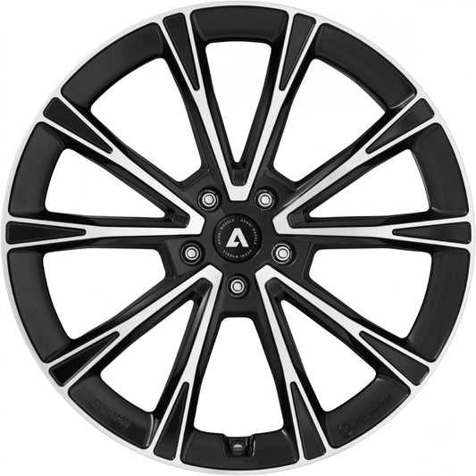 Akoni AK01 black polished Alufelge 8x20 Zoll ET47.5 LK 5x108 ML63.4 – Bild 2
