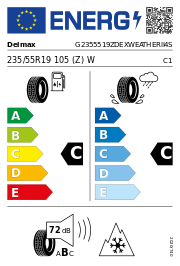 Delmax X-Weather II 4S XL 3PMSF 235/55 R19 105 (Z)W