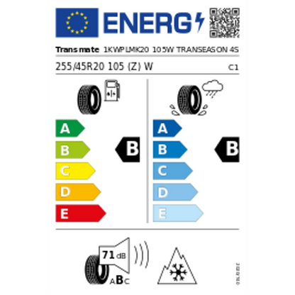 Transmate Transeason 4S 3PMSF 255/45 R20 105W – Bild 2