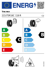 Tracmax X-privilo VS450 3PMSF M+S 215/75 R16 116R