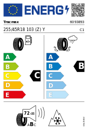 Tracmax X-privilo A/S Trac Saver XL 3PMSF 255/45 R18 103 (Z)Y