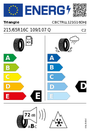 Triangle LL01 8PR M+S 3PMSF 215/65 R16 109/107Q