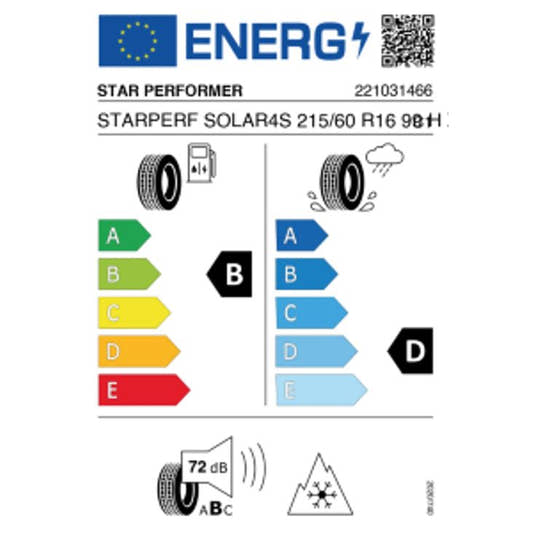 Star Performer Solar 4S 215/60 R16 99H – Bild 2