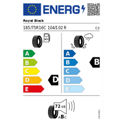 Royal Black Royal Commercial 185/75R16C 104/102R – Bild 3