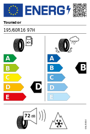 Tourador X ALL CLIMATE VAN 3PMSF M+S 195/60 R16 97H