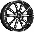 Akoni AK01 black polished Alufelge 7x18 Zoll ET34 LK 5x114.3 ML66.1