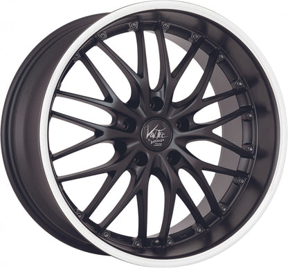 Barracuda Voltec T6 mattblack PureSports / Color Trim weiss Alufelge 8x17 Zoll ET40 LK 5x112 ML73.1