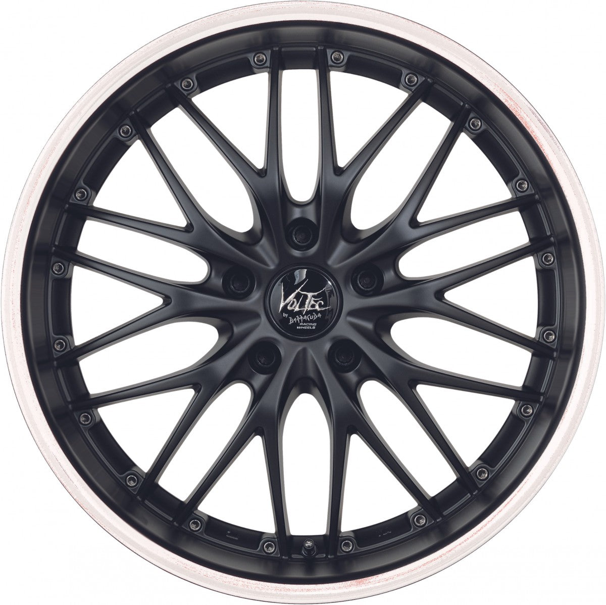 Barracuda Voltec T6 mattblack PureSports / Color Trim weiss Alufelge 8x17 Zoll ET40 LK 5x112 ML73.1 – Bild 2