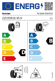 Nokian Snowproof 1 3PMSF DOT23 225/55 R16 95H DOT DOT23 – EU-Reifenlabel