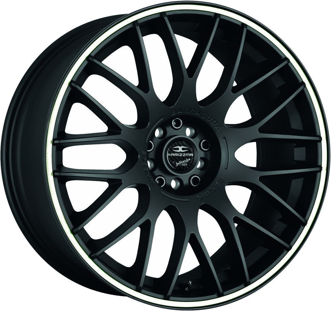 Barracuda Karizzma mattblack PureSports / Color Trim weiss - DS15 Alufelge 9x20 Zoll ET27 LK 5x120 ML72.6